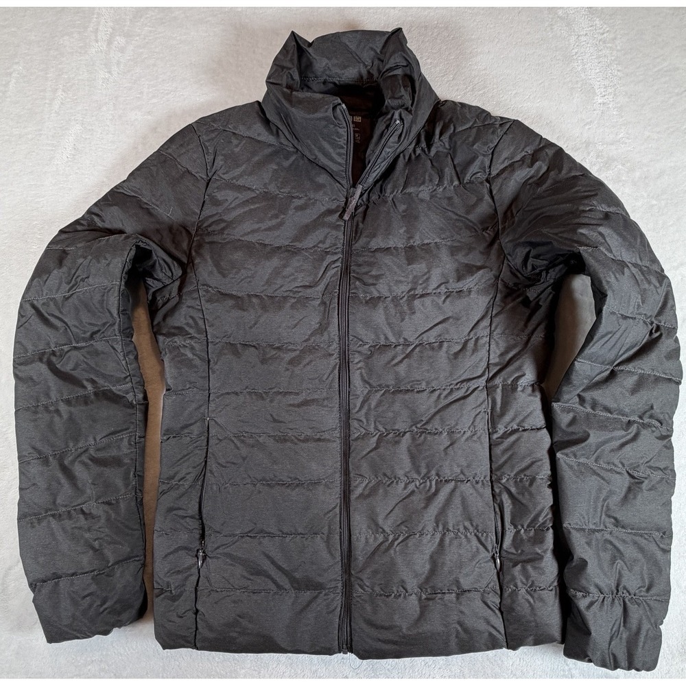 Uniqlo Lightweight Down Puffer Jacket Womens Sz‎ XS Gray Water Repellent
